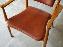 画像をギャラリービューアに読み込む, Peter Hvidt Orla Mølgaard-Nielsen Portex Armchair Fritz Hansen vintage niger leather ピーター・ビッツとオルラ・モルガート・ニールセンのアームチェア ナイジャーレザー張り 北欧ヴィンテージ デザイナーズチェア 椅子の座面
