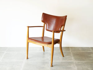 Peter Hvidt Orla Mølgaard-Nielsen Portex Armchair Fritz Hansen vintage niger leather ピーター・ビッツとオルラ・モルガート・ニールセンのアームチェア ナイジャーレザー張り 北欧ヴィンテージ デザイナーズチェア