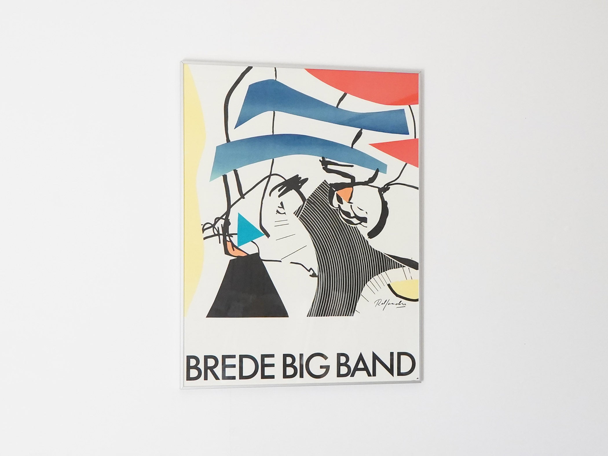 Robert Jacobsen Brede Bigband poster ロバートヤコブセン ジャズバンドポスター デンマーク 北欧 インテリアアート