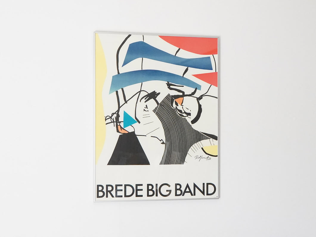 Robert Jacobsen Brede Bigband poster ロバートヤコブセン ジャズバンドポスター デンマーク 北欧 インテリアアート
