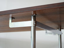 画像をギャラリービューアに読み込む, Hans J Wegner AT318 Andreas Tuck ハンス J ウェグナー 北欧ヴィンテージ ローズウッドダイニングテーブルのフレームと天板の裏面
