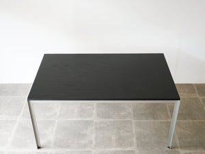 Poul Kjærholm  Academy table Rud Rasmussen 黒いワークデスク ポール・ケアホルム アカデミーテーブル ルド・ラスムッセン ヴィンテージ 木目が浮き出た黒の天板