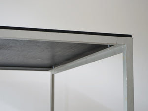 Poul Kjærholm  Academy table Rud Rasmussen 黒いワークデスク ポール・ケアホルム アカデミーテーブル ルド・ラスムッセン ヴィンテージ テーブルのフレームを下から