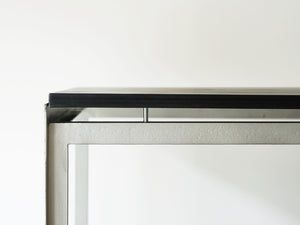 Poul Kjærholm  Academy table Rud Rasmussen 黒いワークデスク ポール・ケアホルム アカデミーテーブル ルド・ラスムッセン ヴィンテージ テーブルのフレームと天板の隙間