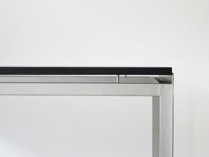 Poul Kjærholm  Academy table Rud Rasmussen 黒いワークデスク ポール・ケアホルム アカデミーテーブル ルド・ラスムッセン ヴィンテージ テーブルのフレームと天板との空間