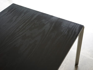 Poul Kjærholm  Academy table Rud Rasmussen 黒いワークデスク ポール・ケアホルム アカデミーテーブル ルド・ラスムッセン ヴィンテージ テーブルの天板木目