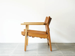 スパニッシュチェア ボーエモーエンセン 北欧名作チェア ヴィンテージ Børge Mogensen The Spanish Chair Model 2226 モーエンセンのラウンジチェアの側面