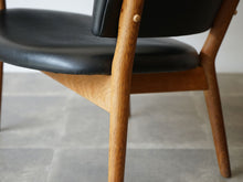 画像をギャラリービューアに読み込む, Nanna Ditzel Jørgen Ditzel Model 83 easy chair ナナ・ディッツェル&amp;ヨルゲン・ディッツェル モデル83 黒革のイージーチェア 椅子の脚
