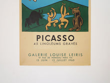 画像をギャラリービューアに読み込む, Pablo Picasso 45 Linoléums gravés Mourlot lithographic poster  パブロ ピカソ ギャラリールイーズレイリス ムルロ工房 リトグラフ 下半の拡大したイメージ
