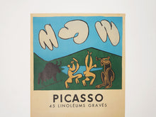 画像をギャラリービューアに読み込む, Pablo Picasso 45 Linoléums gravés Mourlot lithographic poster  パブロ ピカソ ギャラリールイーズレイリス ムルロ工房 リトグラフ 上半の拡大したイメージ
