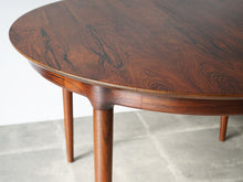 画像をギャラリービューアに読み込む, Danish Design Rosewood Extension Table デンマークデザイン ローズウッド  北欧ヴィンテージ 延長式 円形ダイニングテーブル
