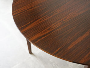 デンマークデザイン ローズウッドの延長式ダイニングテーブル 直径