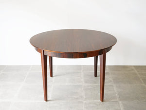 デンマークデザイン ローズウッドの延長式ダイニングテーブル 直径