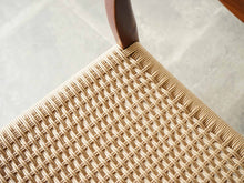 画像をギャラリービューアに読み込む, Niels O Møller Model71chair JLモラー  ニールスOモラー  チークとペーパーコードの椅子の座面は張り替え済み

