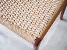 画像をギャラリービューアに読み込む, Niels O Møller Model71chair JLモラー  ニールスOモラー  チークとペーパーコードの椅子の座面は張り替え済み
