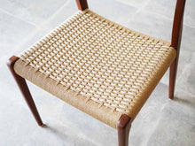 画像をギャラリービューアに読み込む, Niels O Møller Model71chair JLモラー  ニールスOモラー  チークとペーパーコードの椅子の座面は張り替え済み
