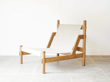 画像をギャラリービューアに読み込む, Danish design Easy chair with canvas デンマークデザイン キャンバス生地張り イージチェア 北欧ヴィンテージ
