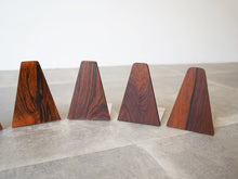 画像をギャラリービューアに読み込む, Kai Kristiansen Feldballe Møbelfabrik Rosewood Bookends カイクリスチャンセン フィールドボール モベルファブリク 北欧ヴィンテージ ローズウッド ブックエンド 
