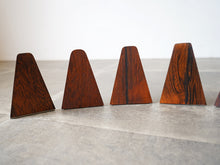画像をギャラリービューアに読み込む, Kai Kristiansen Feldballe Møbelfabrik Rosewood Bookends カイクリスチャンセン フィールドボール モベルファブリク 北欧ヴィンテージ ローズウッド ブックエンド 
