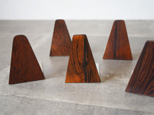 画像をギャラリービューアに読み込む, Kai Kristiansen Feldballe Møbelfabrik Rosewood Bookends カイクリスチャンセン フィールドボール モベルファブリク 北欧ヴィンテージ ローズウッド ブックエンド 
