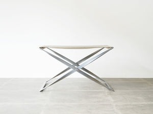 Poul Kjærholm PK91 E Kold Christensen EKC ポール ケアホルム E コルド クリステンセン ヴィンテージ品 折りたたみスツールの正面