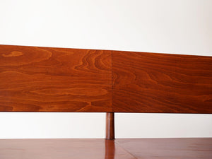 フリッツハンセン1940〜1950年代ビンテージのベンチ Fritz Hansen wood vintage Bench 木製の長椅子 ベンチの背もたれの流れるような木目