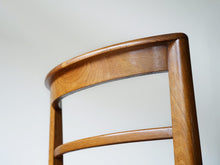 画像をギャラリービューアに読み込む, マグナス・ステフェンセンのレザー編みのチェア Magnus L Stephensen Chair by Søren Willadsen 北欧ヴィンテージの椅子の背もたれ背面
