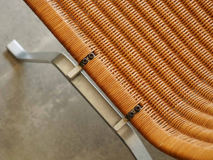 ポール・ケアホルム ラウンジチェアPk22 EKC製ヴィンテージ Poul Kjærholm PK22 Chair ケアホルムの椅子の座面と脚の接続部