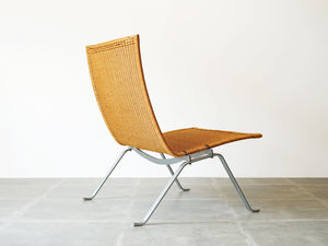 ポール・ケアホルム ラウンジチェアPk22 EKC製ヴィンテージ Poul Kjærholm PK22 Chair ケアホルムの椅子の背面