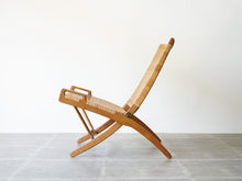 画像をギャラリービューアに読み込む, Hans J Wegner JH512 Johannes Hansen ハンスJウェグナー ヨハネスハンセン フォールディングチェア 折りたたみチェア オーク 椅子の側面

