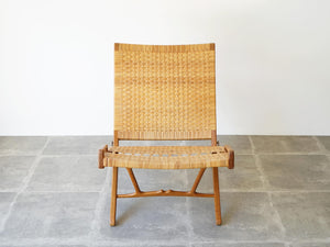Hans J Wegner JH512 Johannes Hansen ハンスJウェグナー ヨハネスハンセン フォールディングチェア 折りたたみチェア オーク 椅子の正面やや上から