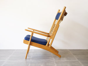 ハンスJウェグナー イージーチェア ラウンジチェア ヨハネスハンセン製ビンテージ Hans J. Wegner JH719 Chair ウェグナーの椅子の側面