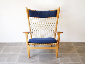 ハンスJウェグナー イージーチェア ラウンジチェア ヨハネスハンセン製ビンテージ Hans J. Wegner JH719 Chair ウェグナーの椅子の正面