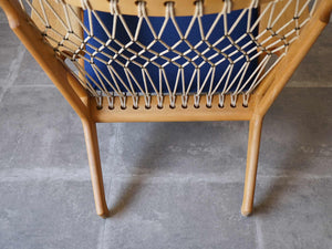 ハンスJウェグナー イージーチェア ラウンジチェア ヨハネスハンセン製ビンテージ Hans J. Wegner JH719 Chair ウェグナーの椅子の後ろ脚