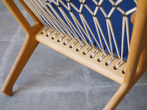 ハンスJウェグナー イージーチェア ラウンジチェア ヨハネスハンセン製ビンテージ Hans J. Wegner JH719 Chair ウェグナーの椅子の背面フレーム