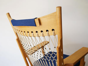 ハンスJウェグナー イージーチェア ラウンジチェア ヨハネスハンセン製ビンテージ Hans J. Wegner JH719 Chair ウェグナーの椅子の背面