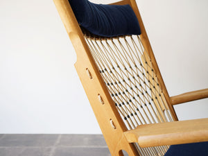 ハンスJウェグナー イージーチェア ラウンジチェア ヨハネスハンセン製ビンテージ Hans J. Wegner JH719 Chair ウェグナーの椅子の側面