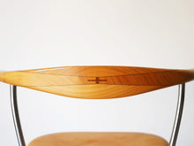 画像をギャラリービューアに読み込む, ハンスJウェグナー アームチェア ビンテージ PPモブラーHans J Wegner PP701 チェア アッシュ レザー ウェグナーの椅子の背面
