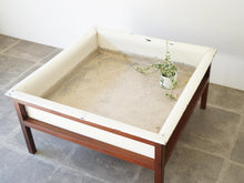 画像をギャラリービューアに読み込む, Danish Design Planter Cuban Mahogany Zinc デンマークデザイン キューバンマホガニー 亜鉛 プランター 植木鉢 1930年代  北欧ヴィンテージ家具 フラワーボウル 植物入り
