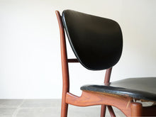 画像をギャラリービューアに読み込む, Finn Juhl Niels Vodder NV51 フィン ユール ニールス ヴォッダー  ヴィンテージ家具 チーク 革 レザー チェアのフレーム
