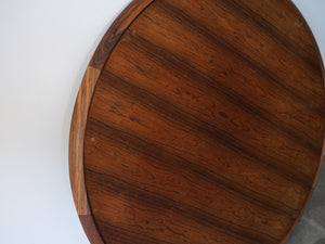 アイヴァンAヨハンソン ブラジリアンローズウッドの丸テーブル コーヒーテーブル Ejvind A.Johansson Reversable Table 北欧デザインのローテーブルの木目の面　シミあり