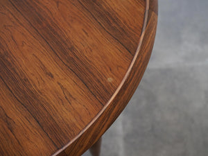 アイヴァンAヨハンソン ブラジリアンローズウッドの丸テーブル コーヒーテーブル Ejvind A.Johansson Reversable Table 北欧デザインのローテーブル ブラジリアンローズウッドの木目　シミあり