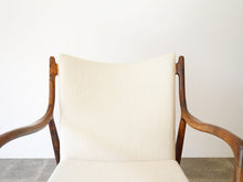 画像をギャラリービューアに読み込む, Finn Juhl Niels Vodder NV45 Chair Brazillian Rosewood フィン ユール ニルス ヴォッダー ブラジリアンローズウッド アームチェアの背もたれ Gabrielのsavak
