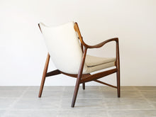 画像をギャラリービューアに読み込む, Finn Juhl Niels Vodder NV45 Chair Brazillian Rosewood フィン ユール ニルス ヴォッダー ブラジリアンローズウッド アームチェアの背面
