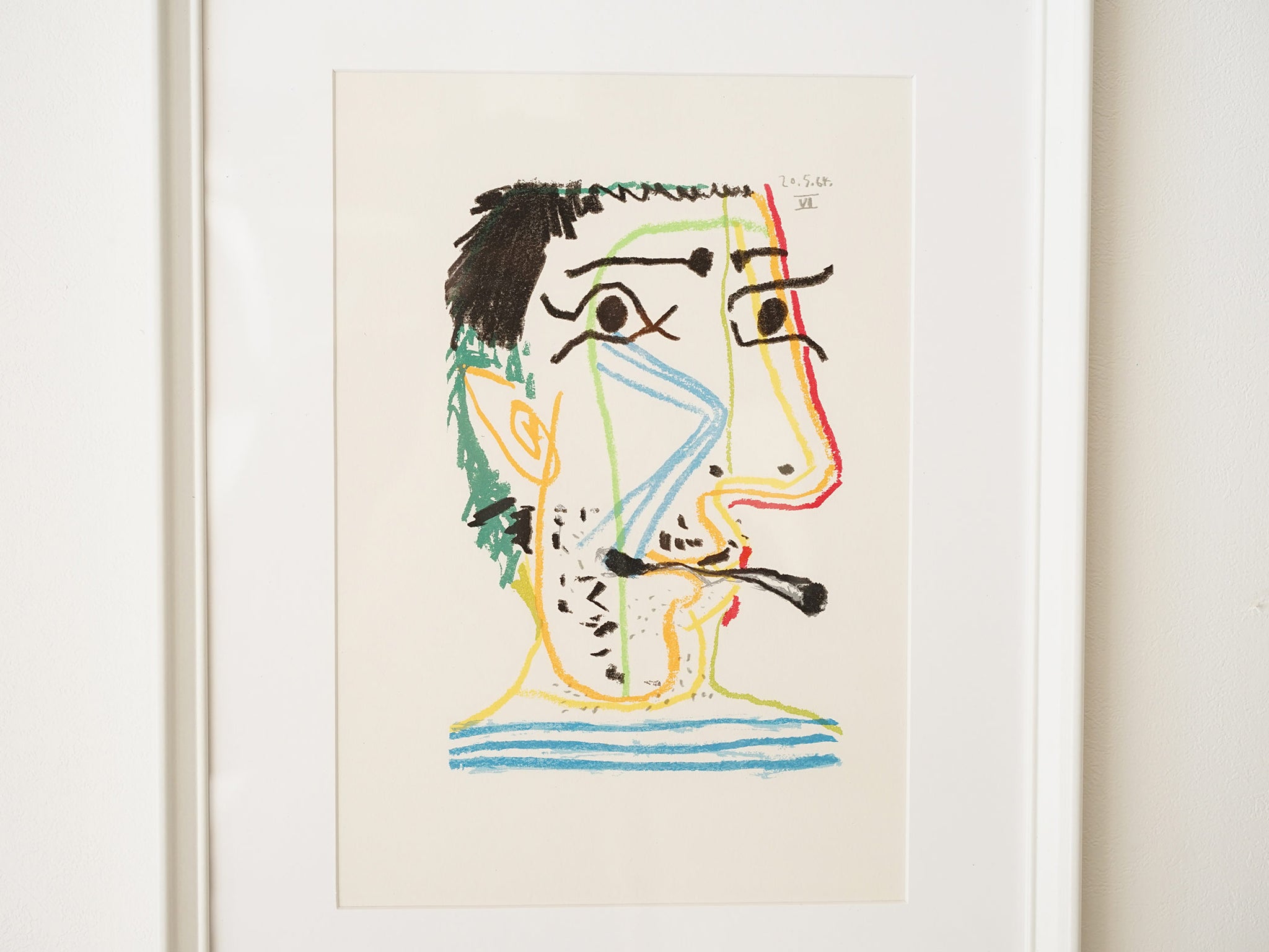 パブロ ピカソ(PABLO PICASSO)、【貧しい人々】、希少画集より、状態良好、新品高級額装付、絵画 送料無料 - 美術品