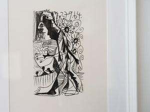 Pablo Picasso Le Gout du Bonheur #38 パブロピカソ リトグラフ 版画 幸せの味　黒インク版画
