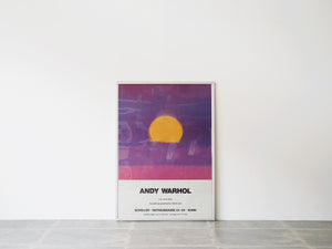 Andy Warhol Exhibition poster アンディウォーホル展ポスター SUNSET サンセット ポスターの正面