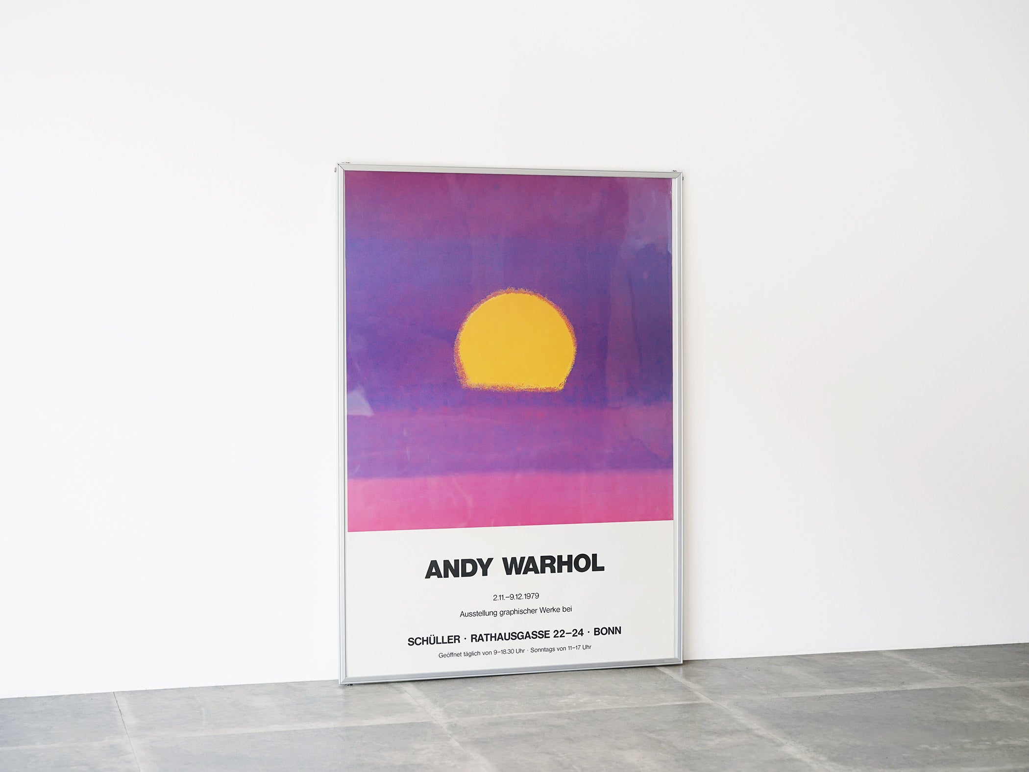 Andy Warhol アンディウォーホル展ポスター SUNSET サンセットシリーズ