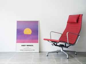 Andy Warhol Exhibition poster アンディウォーホル展ポスター SUNSET サンセット ポスターとイームズチェア