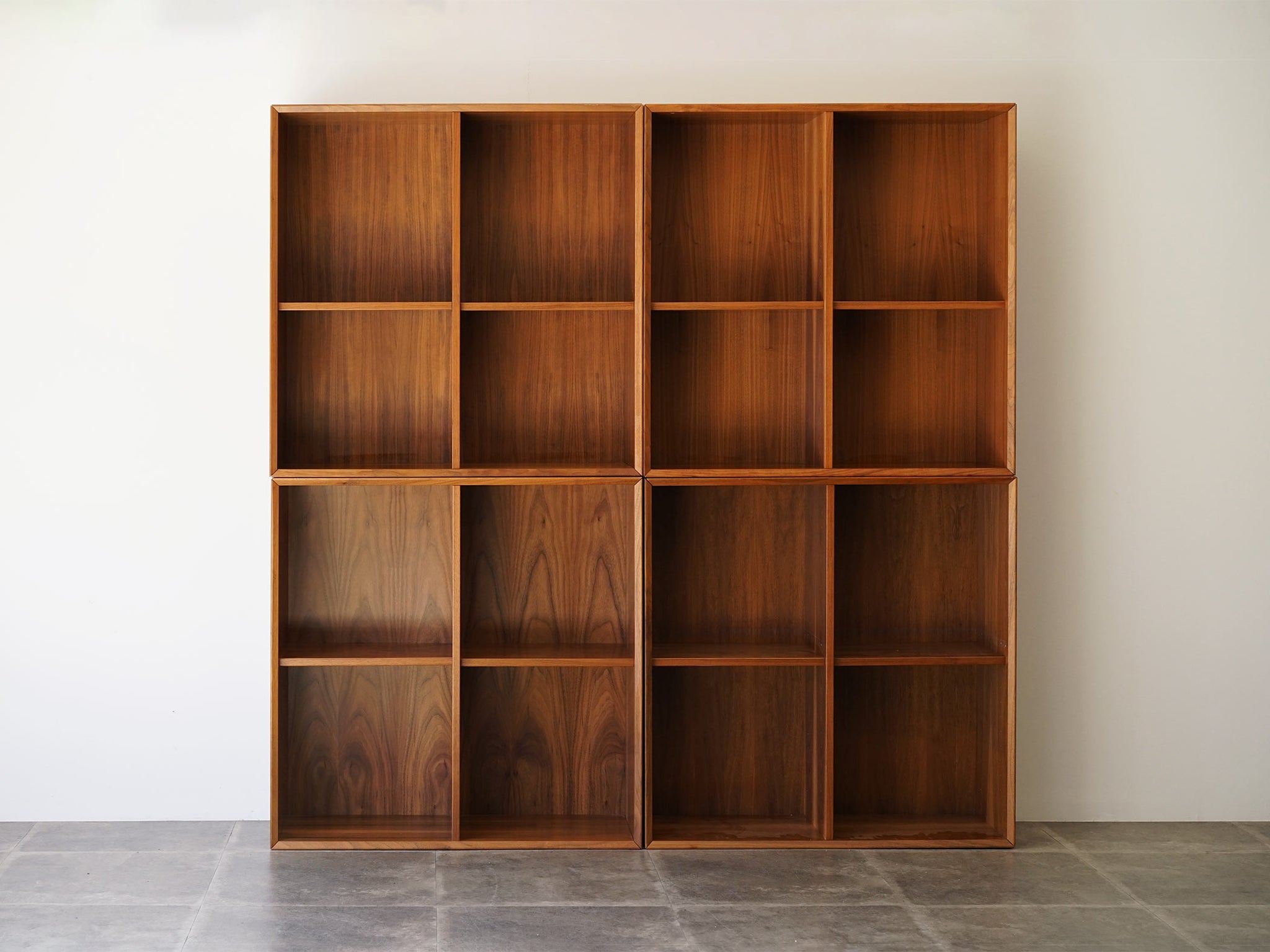 デンマークデザイン 本棚 ブックケース北欧 縦横80cmの本棚4点セット